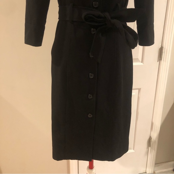 2 For $30 Mid Length Black Fitted Button Down Blazer Shirt Dress - Picture 5 of 12